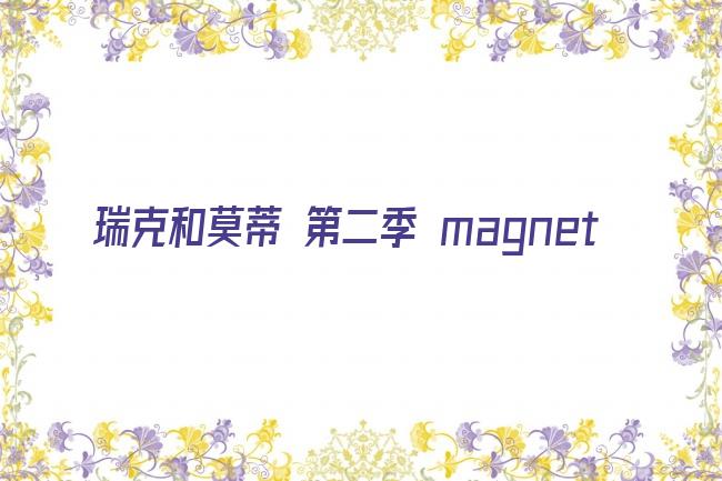 瑞克和莫蒂 第二季 magnet剧照